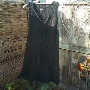 Black wool dresss